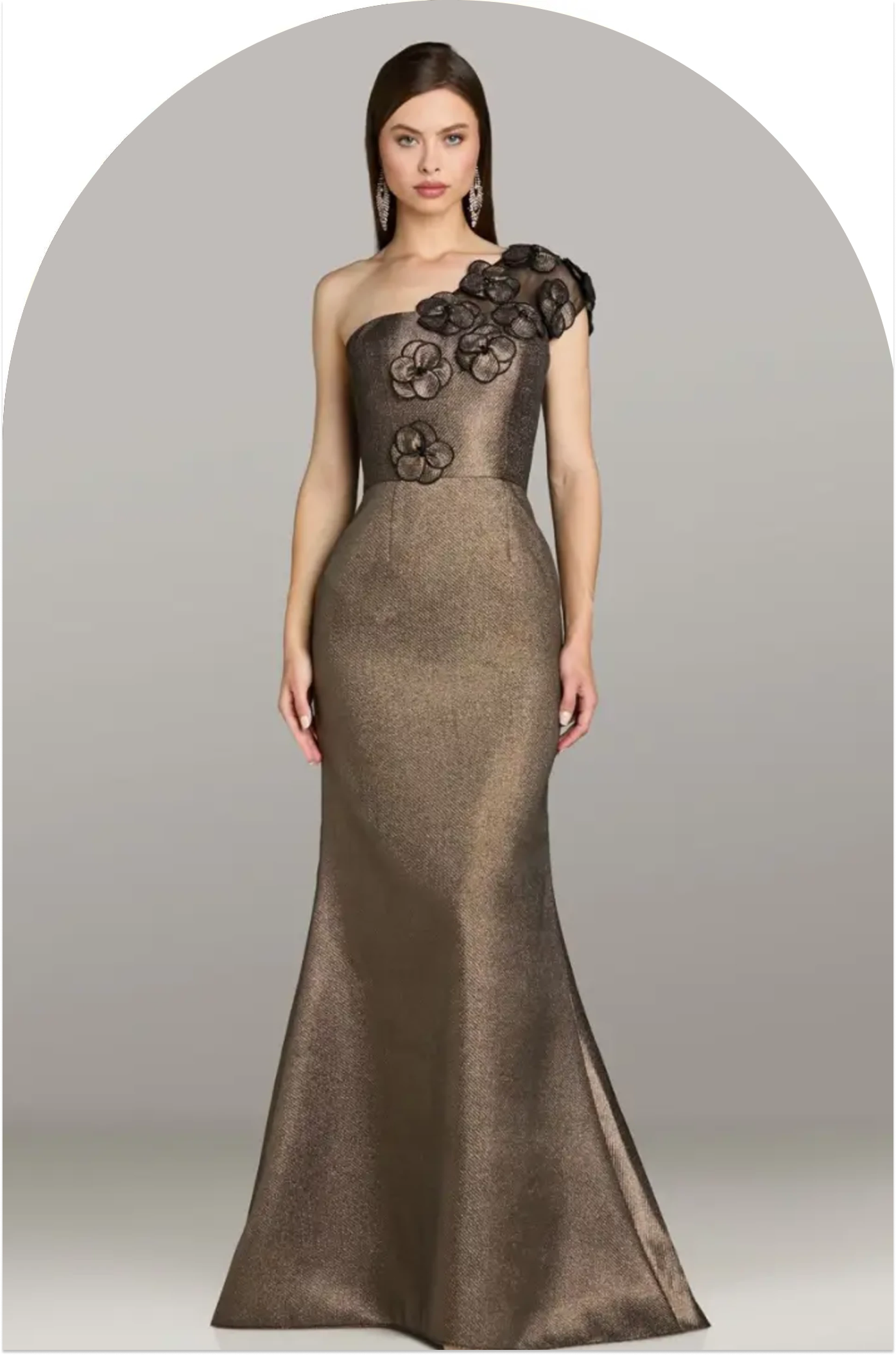 Model wearing a mothers dress