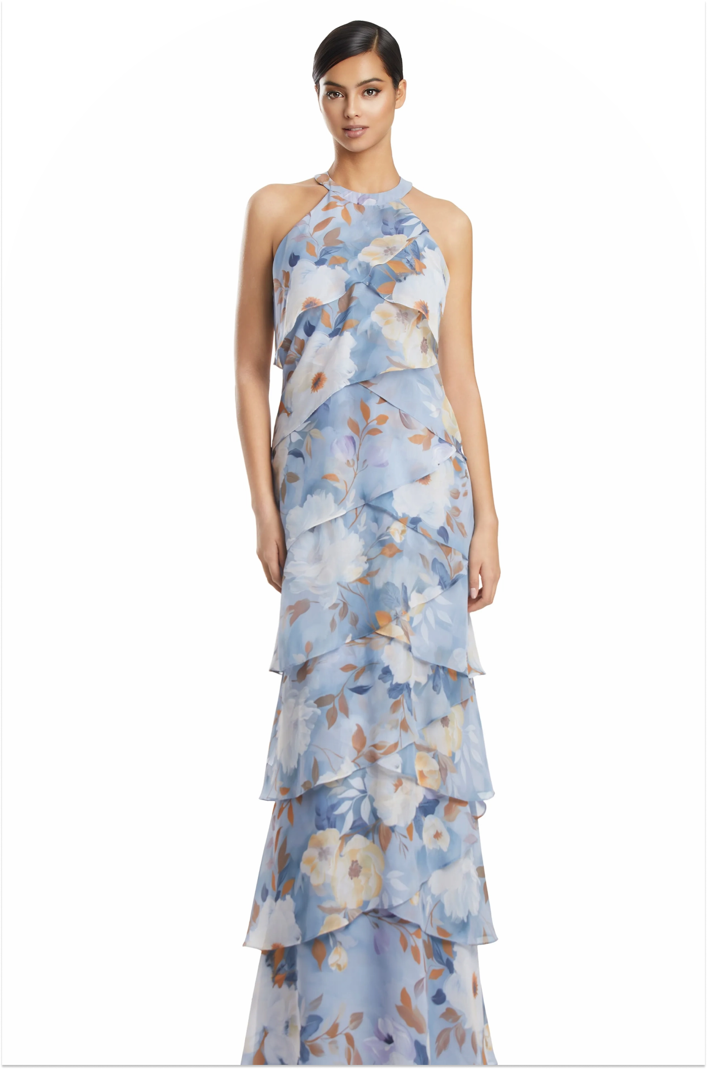 Model wearing a mothers dress