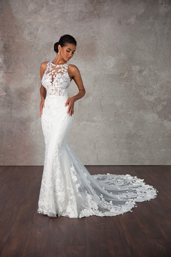 Essense of Australia D4141 #0 default (IV-IV) Ivory Lace and Tulle over Ivory Gown thumbnail