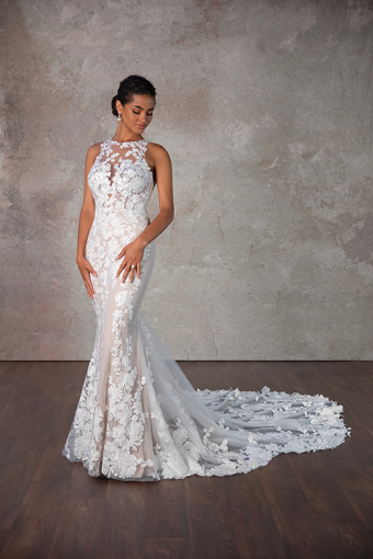 Essense of Australia D4141 #2 default (IV-IV) Ivory Lace and Tulle over Ivory Gown thumbnail