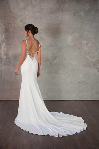 Essense of Australia D4190 #1 (IV-PL) Ivory Gown w Porcelain Tulle Illusion thumbnail