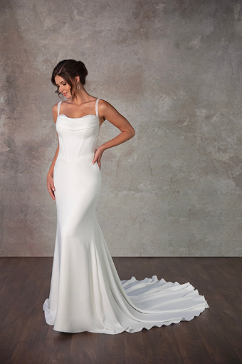 Essense of Australia D4190 #0 default (IV-PL) Ivory Gown w Porcelain Tulle Illusion thumbnail