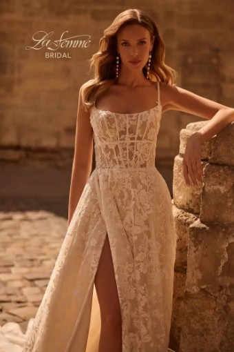 La Femme B1380 #2 Ivory/Nude thumbnail