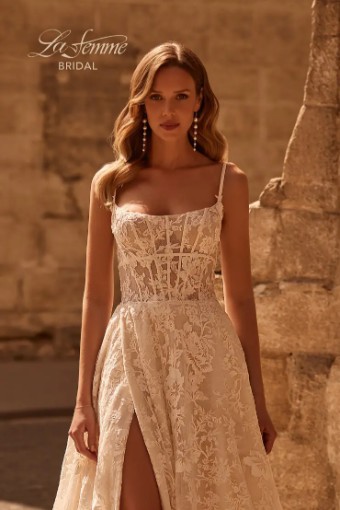 La Femme B1380 #3 Ivory/Nude thumbnail