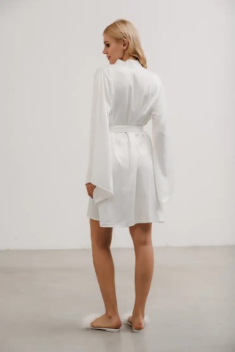 Heirloom Bridal Jules Bridal Robe (short) #3 Ivory thumbnail