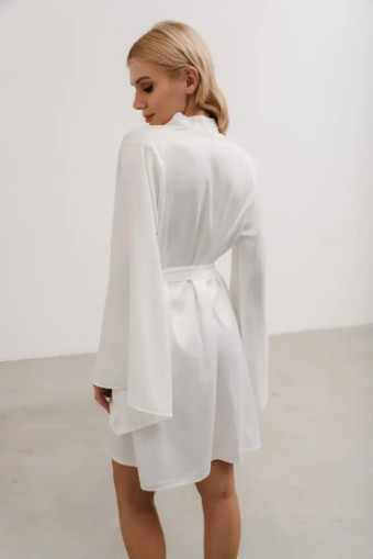 Heirloom Bridal Jules Bridal Robe (short) #4 Ivory thumbnail