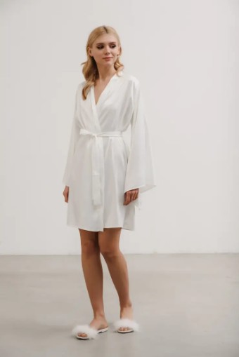 Heirloom Bridal Jules Bridal Robe (short) #1 Ivory thumbnail