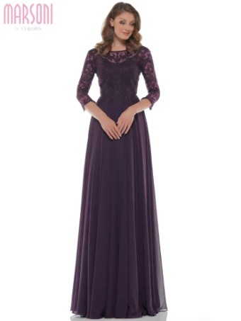 Colors Dress Sale M238SL #1 Eggplant thumbnail