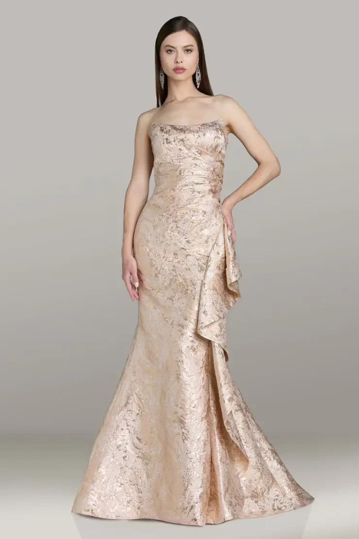 beige puffy dress Puffy corset dress L / Black main image 1
