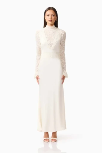Elliatt Margot Long Sleeve Gown #1 default Black Ivory thumbnail