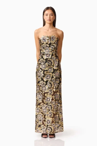 Elliatt Celeste Gown #0 default Black/Gold thumbnail