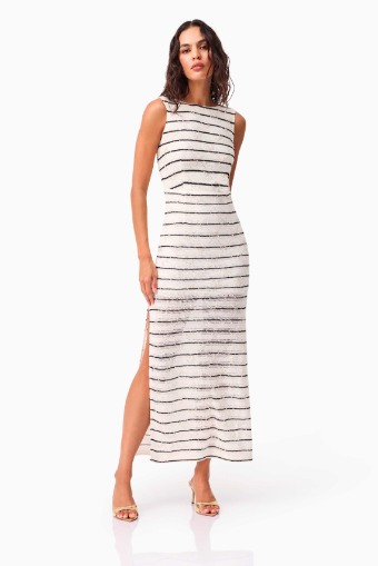 Elliatt Eldora Midi Dress #1 Black/White thumbnail