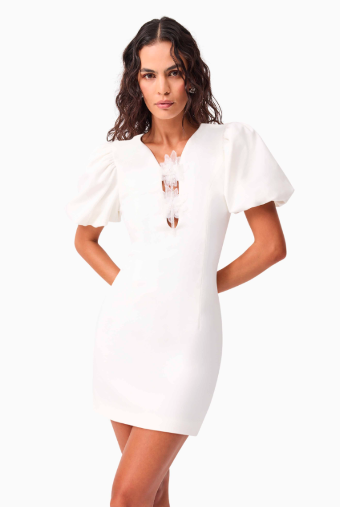 Elliatt Euphoria Mini Dress #1 White thumbnail