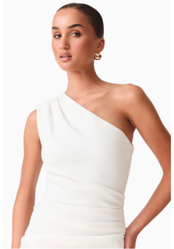 Elliatt Skye One Shoulder Gown #1 default White thumbnail