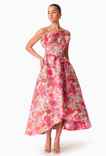 Elliatt Floralie Strapless Gown #0 default Pink Floral thumbnail