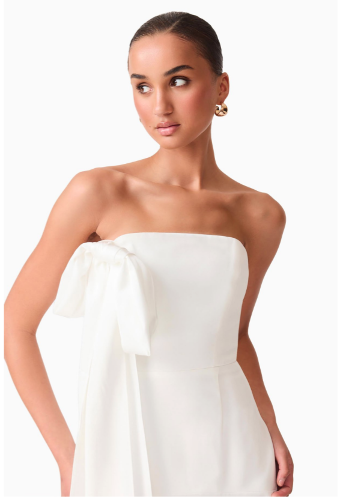 Elliatt Noralyn Strapless Gown #6 White thumbnail