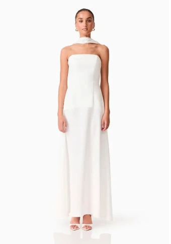 Elliatt Noralyn Strapless Gown #3 White thumbnail
