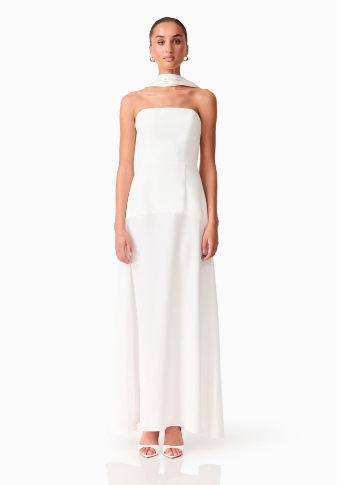 Elliatt Noralyn Strapless Gown #3 White thumbnail