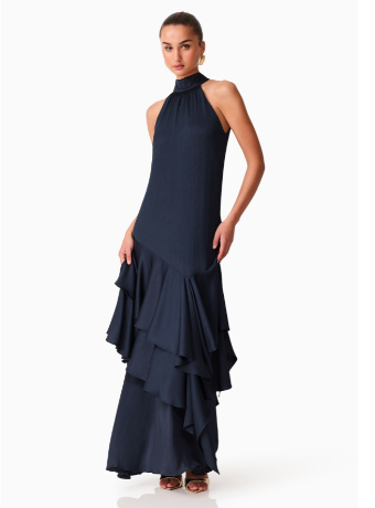 Elliatt Varella Halter Gown #0 default Navy thumbnail