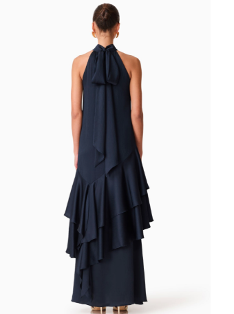 Elliatt Varella Halter Gown #1 default Navy thumbnail
