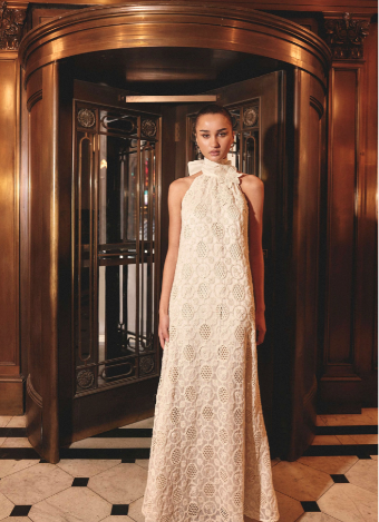 Elliatt Vessia Halter Neck Maxi Dress #2 Cream thumbnail