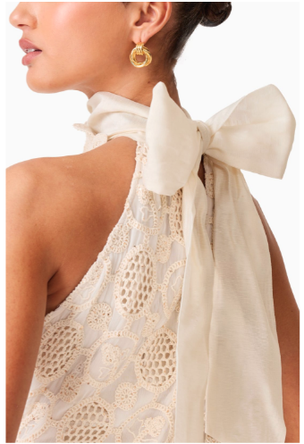 Elliatt Vessia Halter Neck Maxi Dress #6 Cream thumbnail