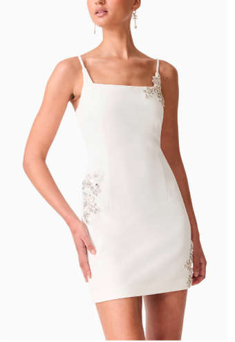 Elliatt Veda Sequined Mini Dress #7 White thumbnail
