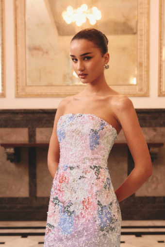 Elliatt Lurea Strapless Midi Dress #3 default Pink Floral thumbnail