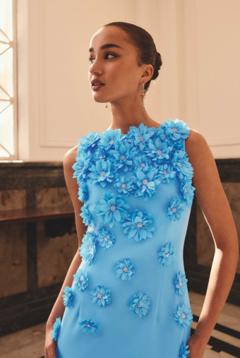 Elliatt Dali Floral Gown #7 Blue thumbnail