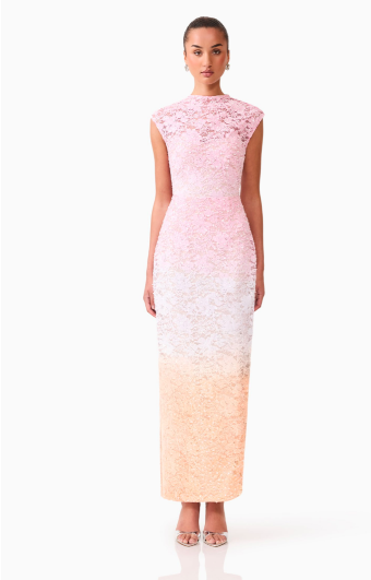 Elliatt Lumira Cap Sleeve Gown #0 default Pink Ombre thumbnail