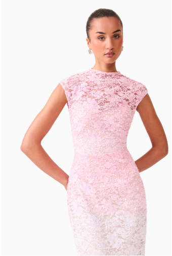 Elliatt Lumira Cap Sleeve Gown #1 Pink Ombre thumbnail
