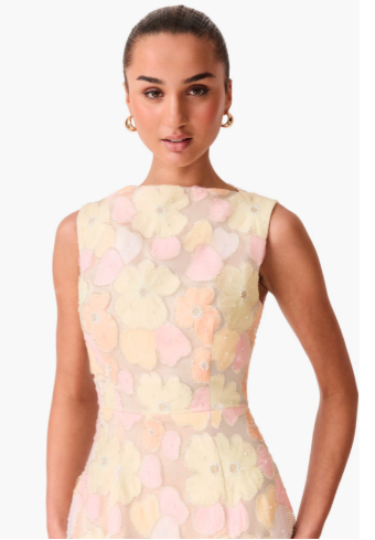 Elliatt Zaria Sleeveless Gown #1 Yellow/Floral thumbnail