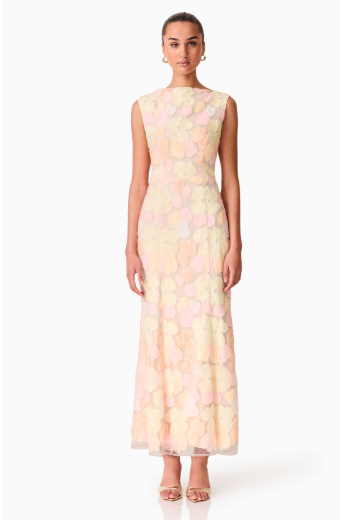 Elliatt Zaria Sleeveless Gown #0 default Yellow/Floral thumbnail