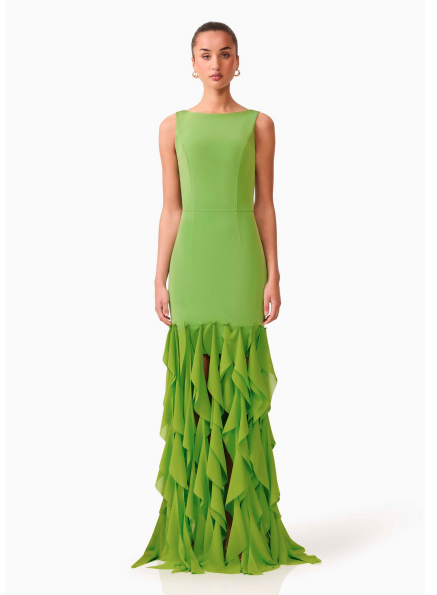 Elliatt - Marison Ruffled Fringe Gown | Dress Lounge