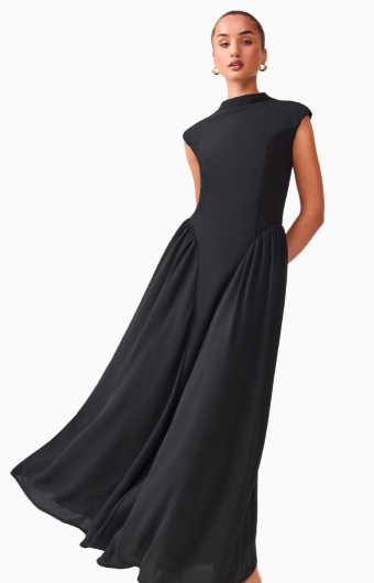 Elliatt Olenna High Neck Gown #1 default Black thumbnail