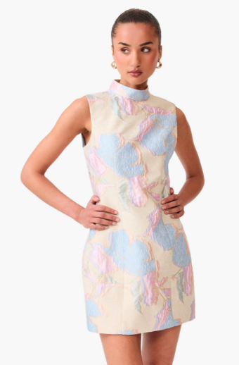 Elliatt Marlene Shift Mini Dress #1 default Gold Multi thumbnail