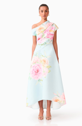 Elliatt Harper Asymmetrical Gown #0 default Baby Blue Floral thumbnail