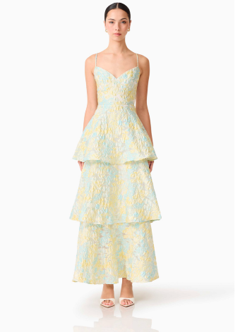 Elliatt Penelope Tiered Gown #0 default Yellow/Blue thumbnail