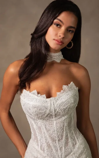 Essense of Australia D4541 #2 (IV-IV) Ivory Lace and Tulle over Ivory Gown thumbnail