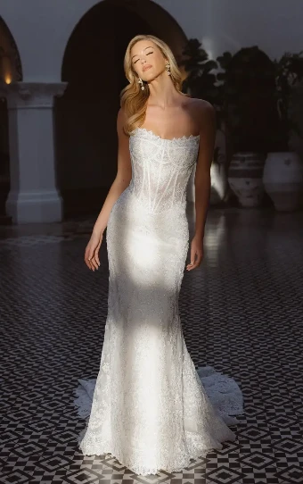 Essense of Australia D4541 #4 (IV-IV) Ivory Lace and Tulle over Ivory Gown thumbnail