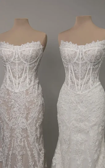 Essense of Australia D4541 #6 default (IV-IV) Ivory Lace and Tulle over Ivory Gown thumbnail