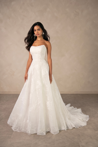 Essense of Australia D4571 #0 default (IV-IV) Ivory Lace and Tulle over Ivory Gown thumbnail