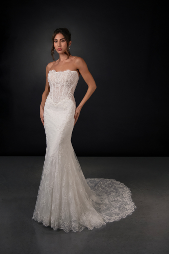 Martina Liana ML2010 #2 (IV-IVR) Ivory Lace and Tulle over Ivory Gown thumbnail