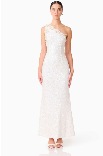 Elliatt Alessia One Shoulder Gown #0 default White thumbnail