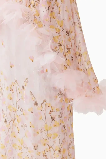 Elliatt Tulsia Cape Maxi Dress #3 Pink Multi thumbnail