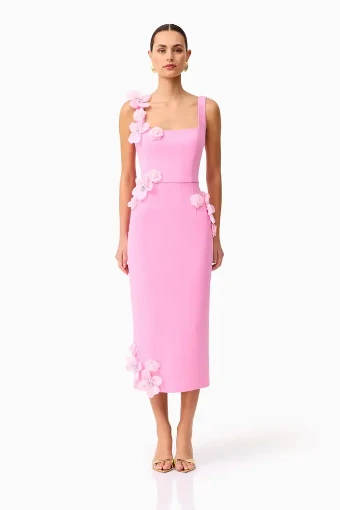 Elliatt Chantelle Midi Dress #0 default Pink thumbnail