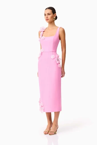 Elliatt Chantelle Midi Dress #2 Pink thumbnail