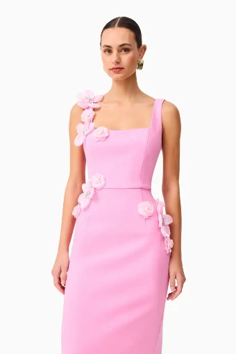 Elliatt Chantelle Midi Dress #4 default Pink thumbnail