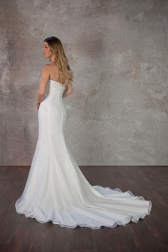 Essense of Australia Sale D4182 #1 (IV-IV) IVORY BEADED TULLE OVER IVORY GOWN thumbnail