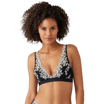 Pillow Talk Embrace Lace® Wire Free Bralette (852191) #6 Black thumbnail